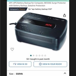 APC UPS Battery Backup BE550G Surge Protector